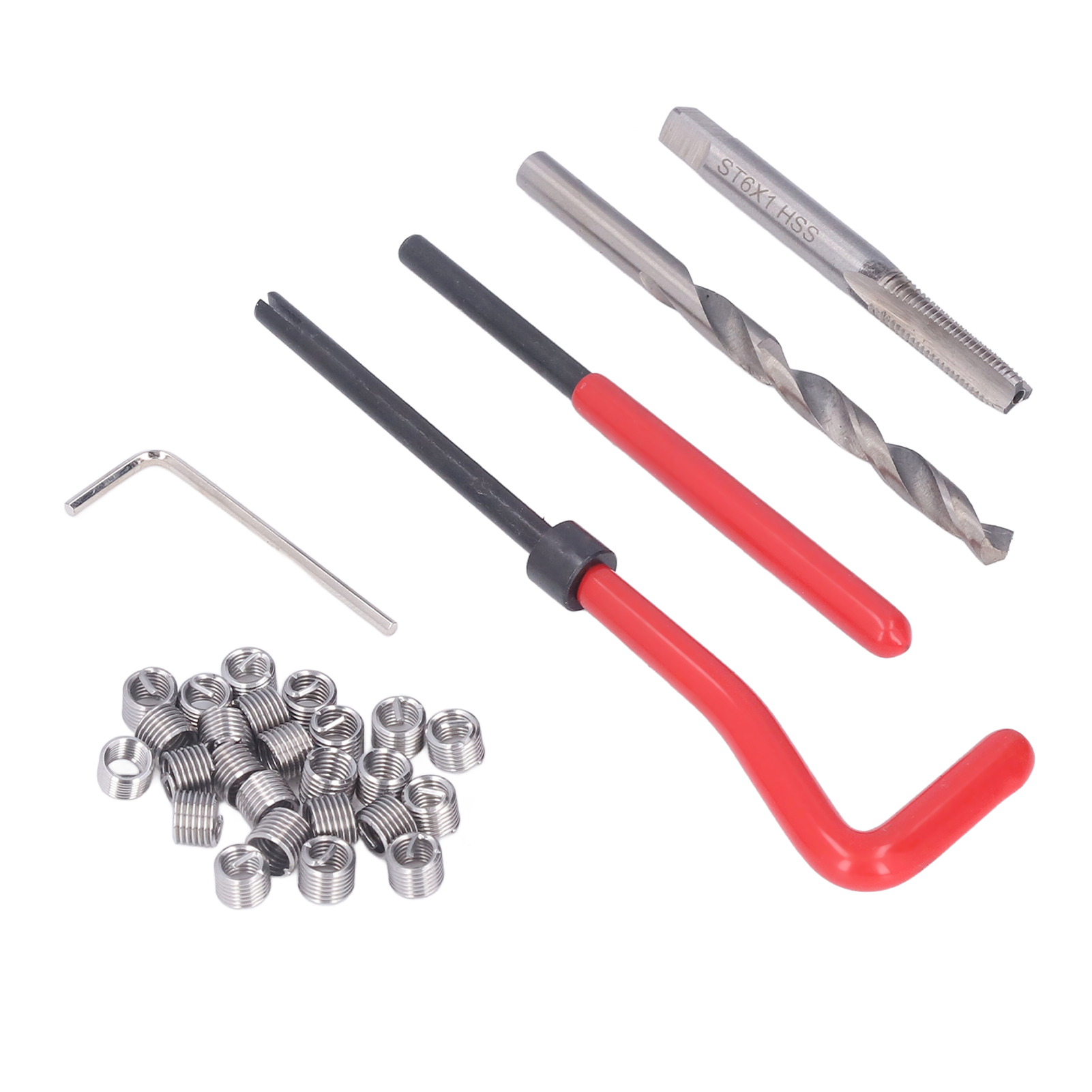 Gewindereparaturset, Gewindeeinsätze Aus Edelstahl, Spiralförmig, Bohrer- Und Gewindebohrer-set, Metrisch M6 M8 M10