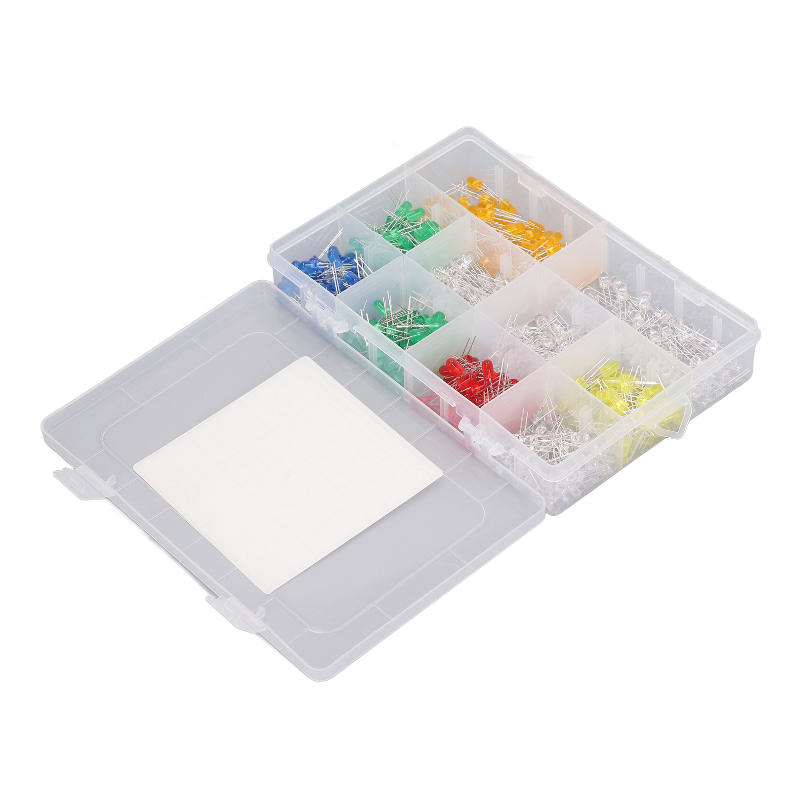 Packung Mit 500 Leds (5 Mm), Weiß, Warmweiß, Rot, Grün, Blau, Gelb, Pink, Gelbgrün, Lila, Uv, Orange, Mit Box