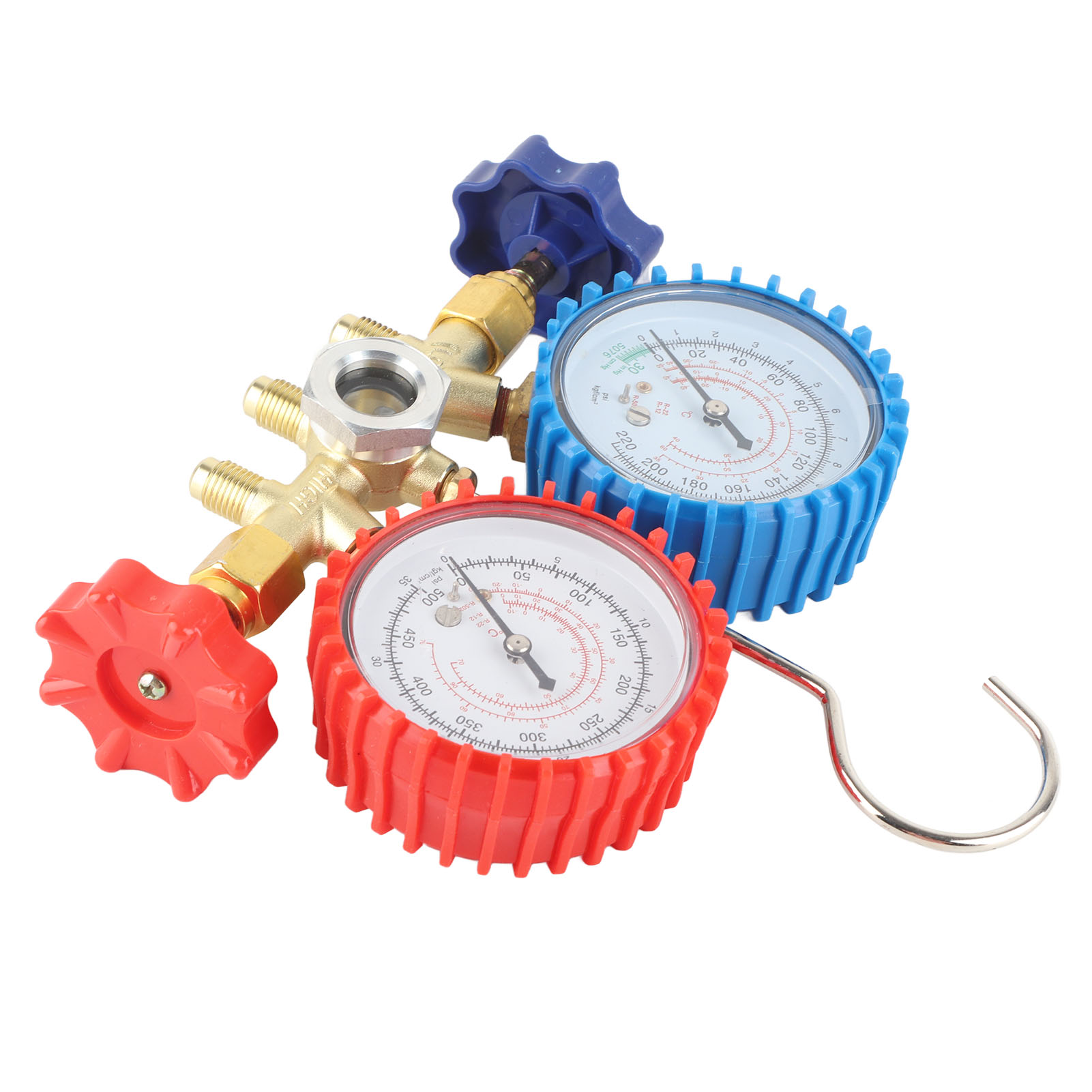 Manometer Für Klimaanlagen Der Kältemittel R134a, R12, R22 Und R502, Passend Für Hlk-anlagen, Aus Korrosionsbeständigem Messing