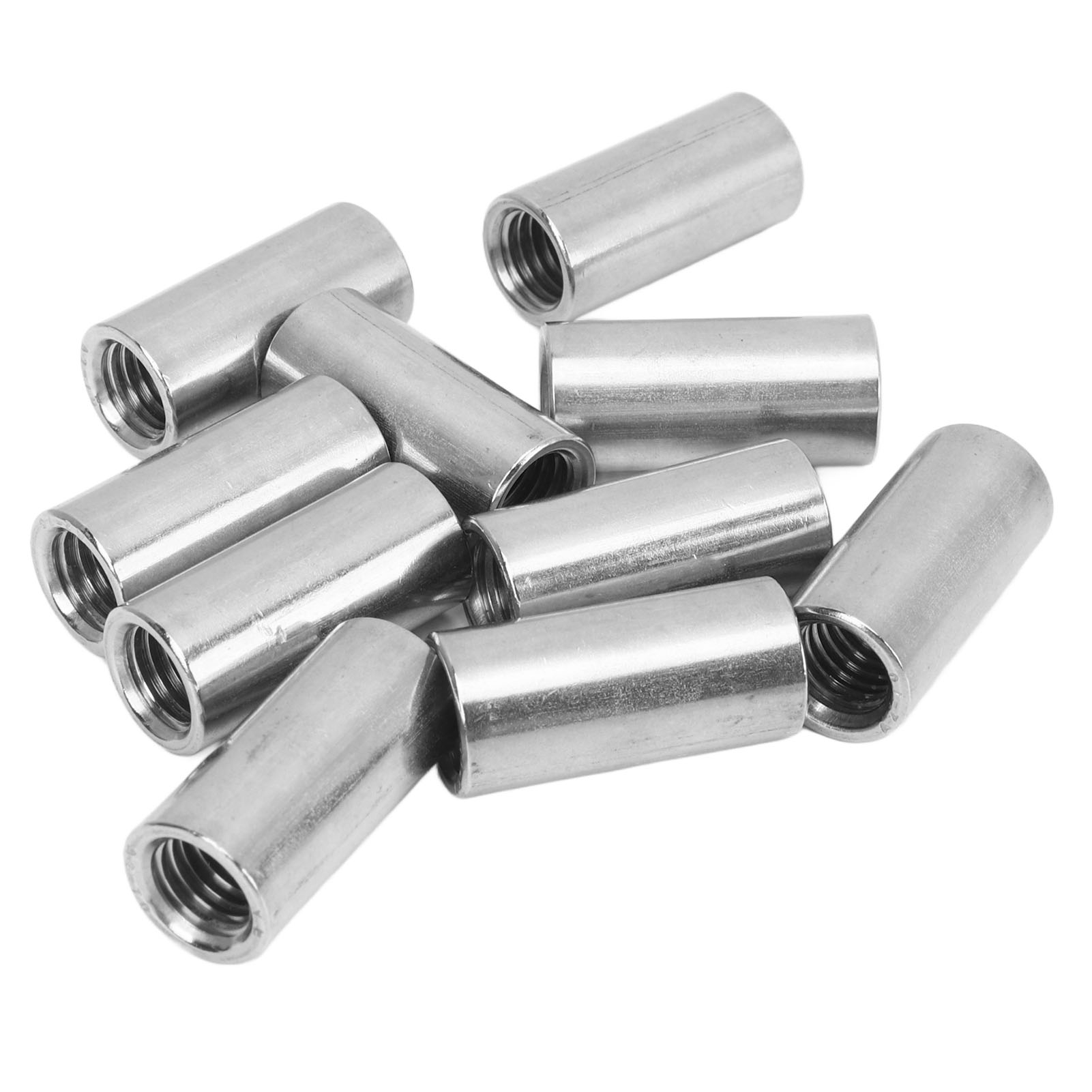 Runde Innengewindemutter M10 X 1,5, 14 Mm, L30 Mm, 10er-packung, Edelstahl, Für Wartungs- Und Befestigungsarbeiten