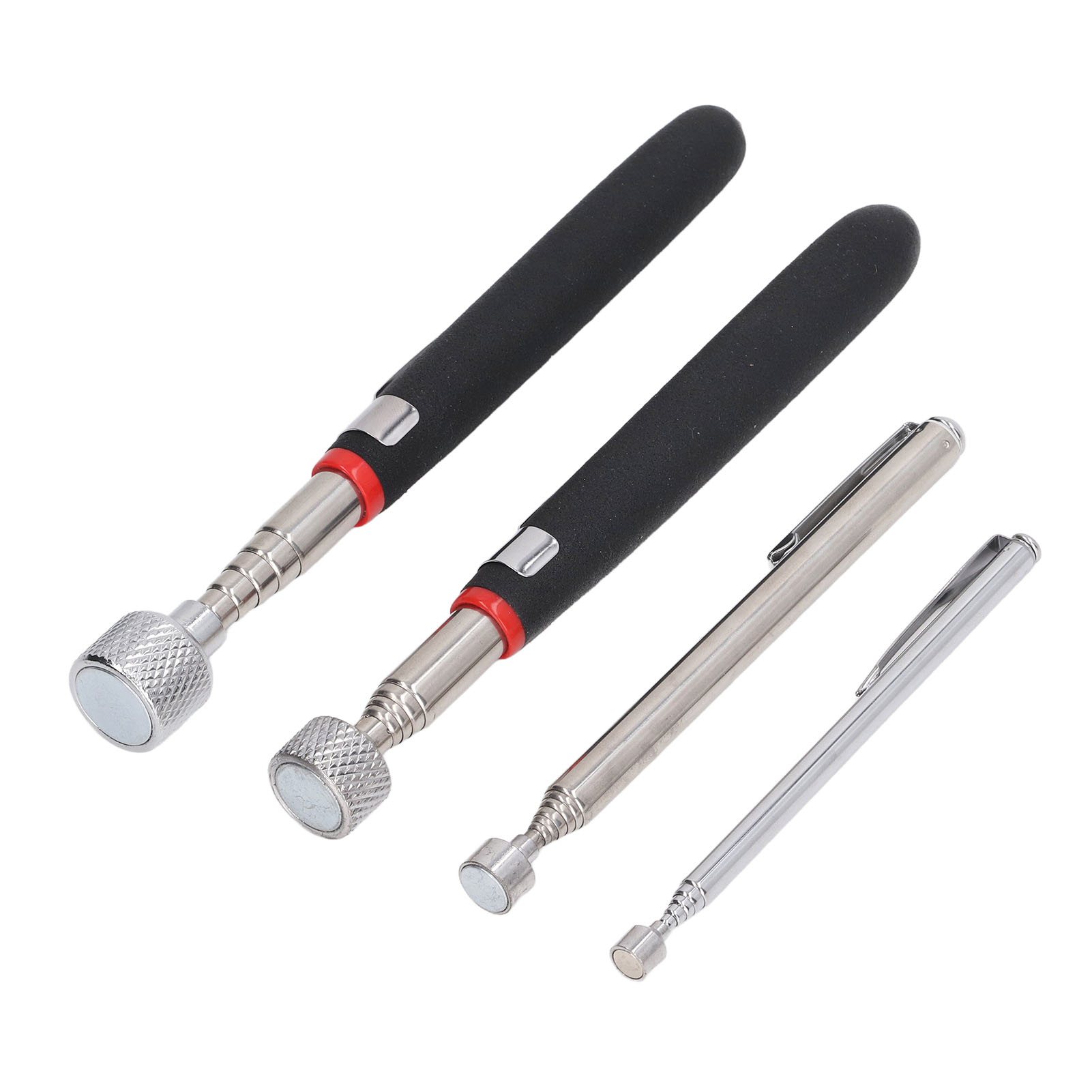 Set Mit 4 Teleskopierbaren Magnetstäben (1,5 Lb, 3 Lb, 10 Lb, 15 Lb), Starker Magnet, Stoßfester Griff, Flexibler Münzaufheber