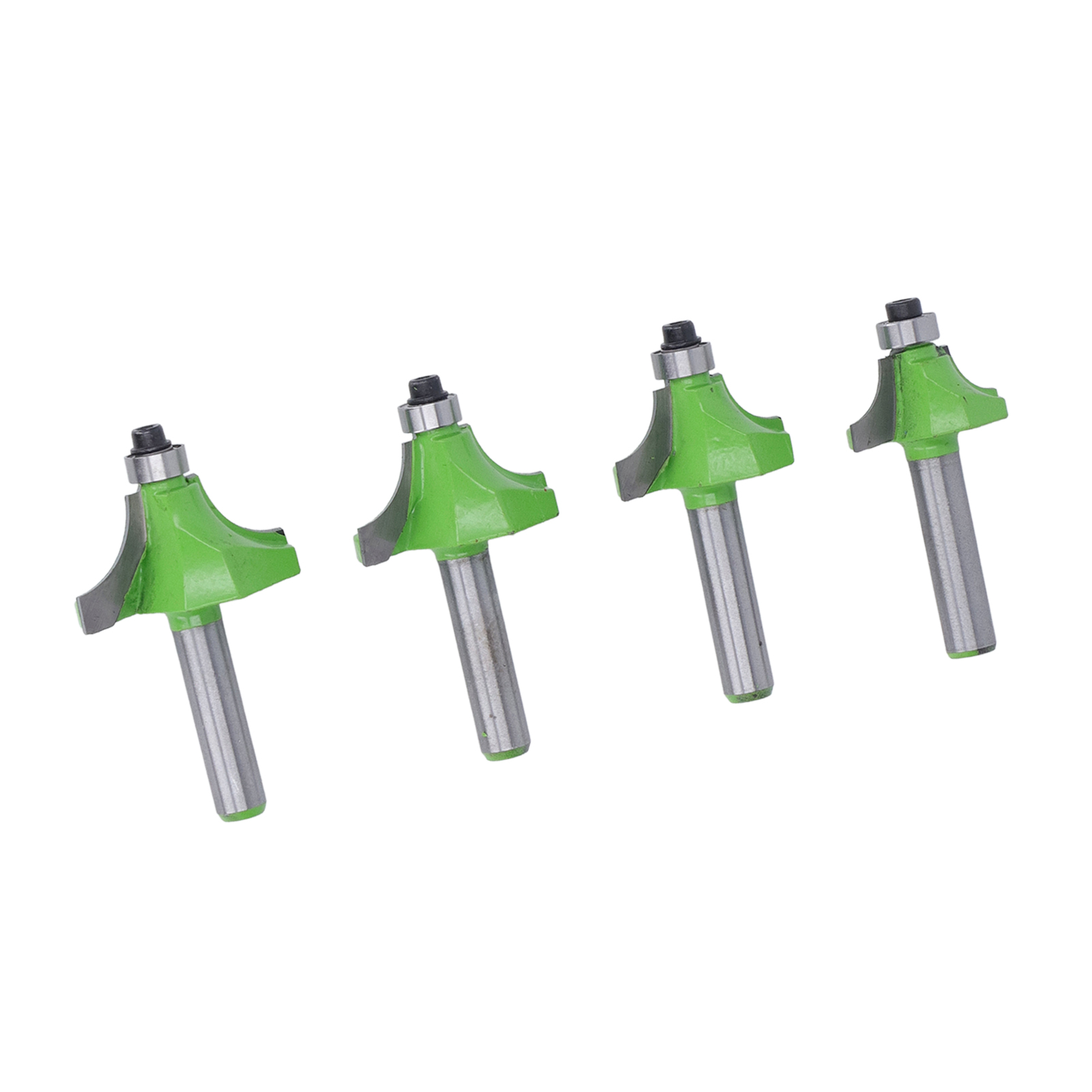 Set Mit 4 Radius-bündigfräsern, 8 Mm Schaft, 5/8 Zoll, 3/4 Zoll, 7/8 Zoll, 1 Zoll, Hohe Härte, Fasenfräser, Abgerundete Kantenformung