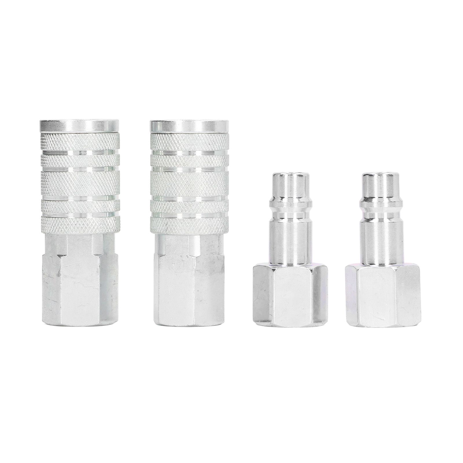 Pneumatische Schnellkupplungen, 2 Düsen + 2 1/2-zoll-npt-verschlüsse, Aluminium, 300-psi-druckluftwerkzeugadapter
