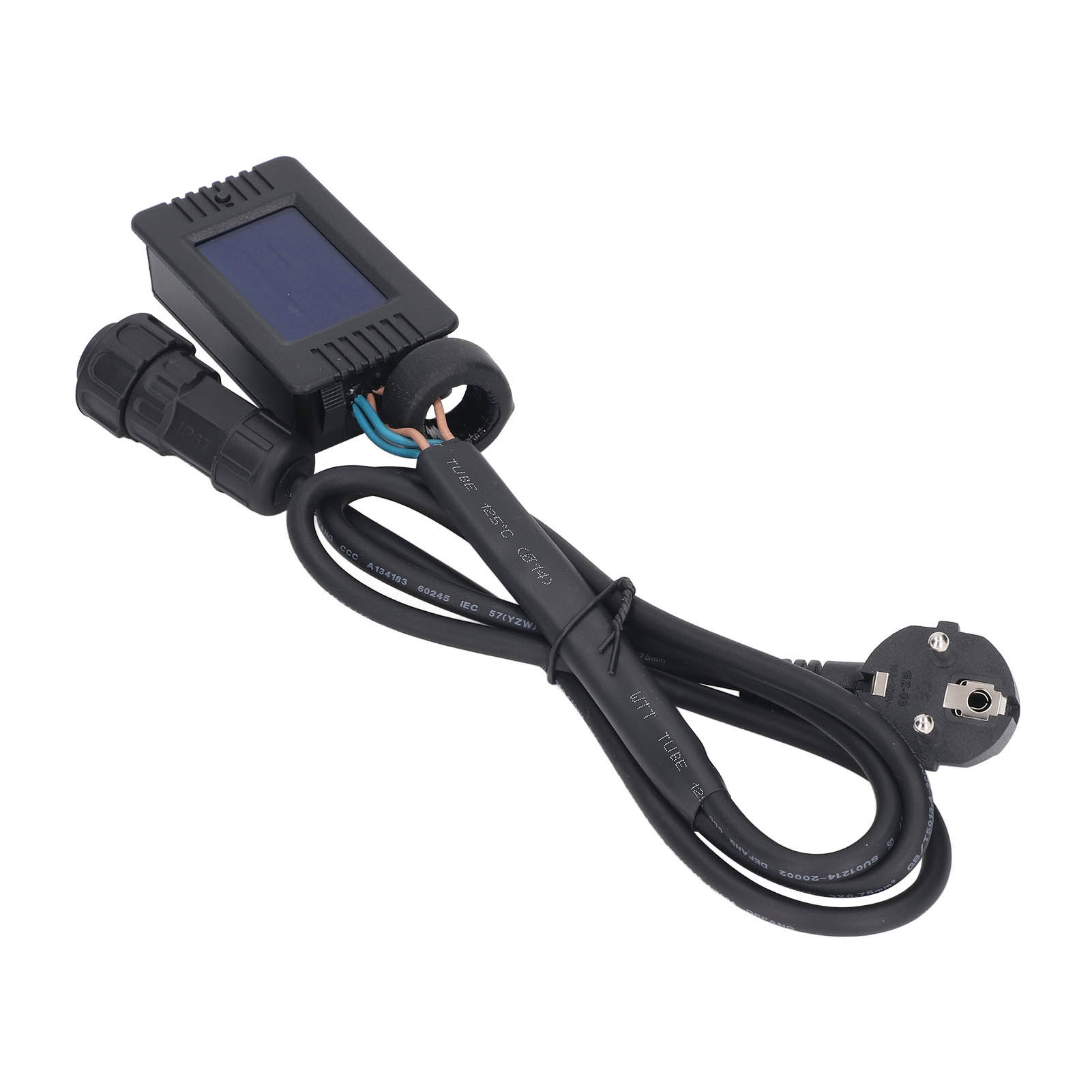 Solar-wechselrichterkabel Mit Led-digitalanzeige, Ip65 Wasserdicht, Netzgekoppelt, Eu-stecker, 80–260 V