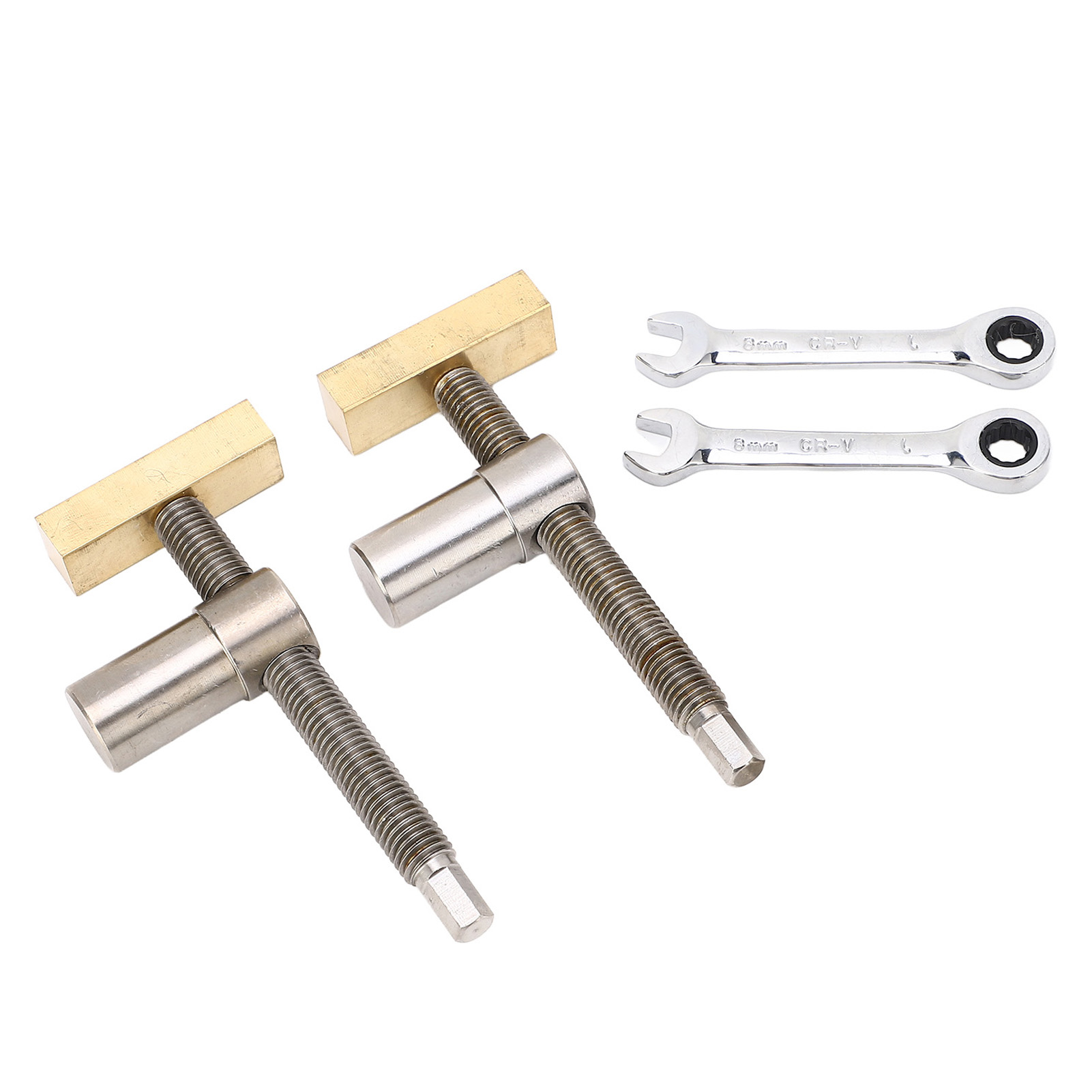 Set Mit 2 Tischklemmen Aus Edelstahl Und Messing, Schnellverschluss Für Werkbank, 20 Mm/7,9 Zoll Tischklemme