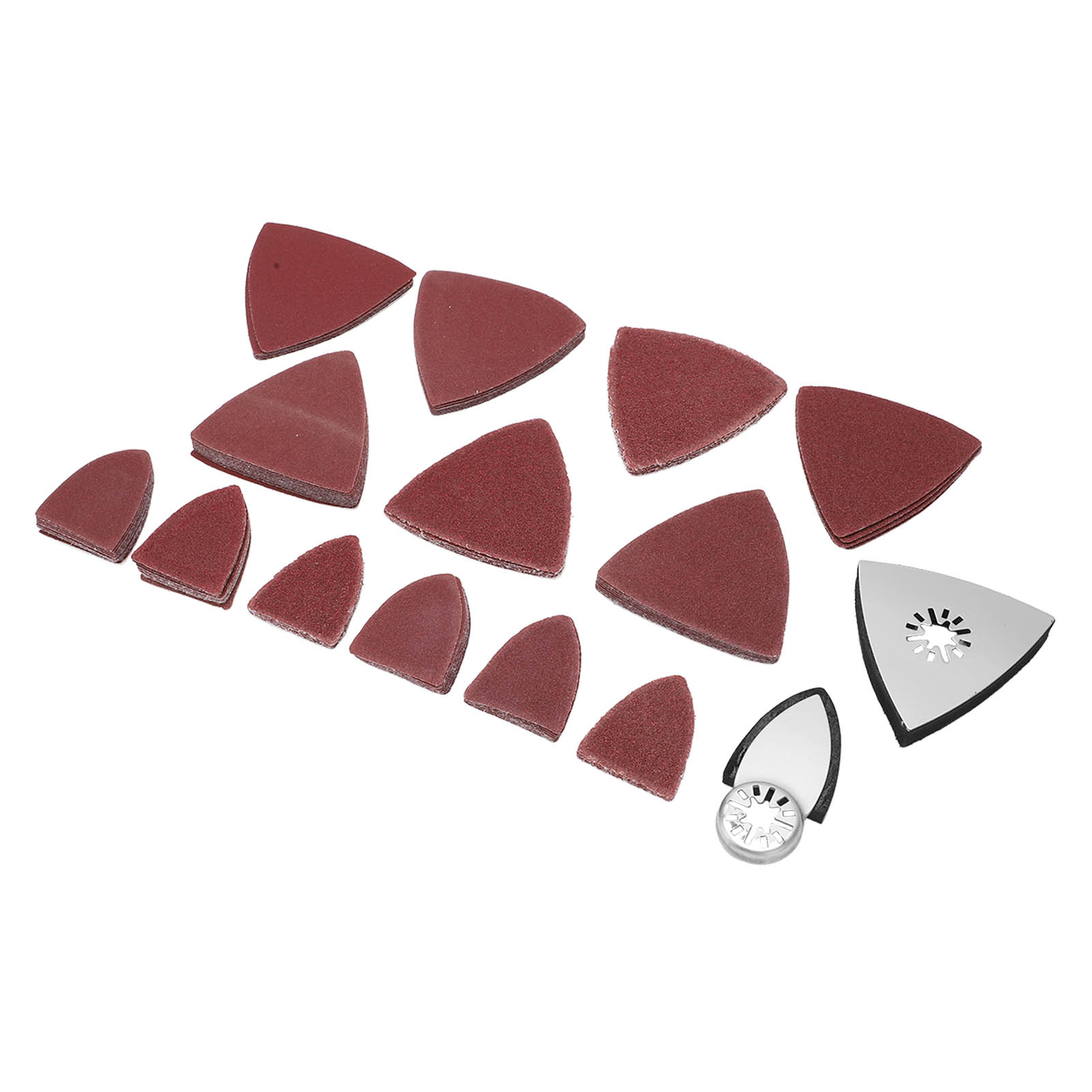 Set Mit 10 Dreieckigen Schleifpads Für Oszillationswerkzeuge, Körnungen 60/80/120/180/240, Zubehör Zum Polieren Und Entlacken
