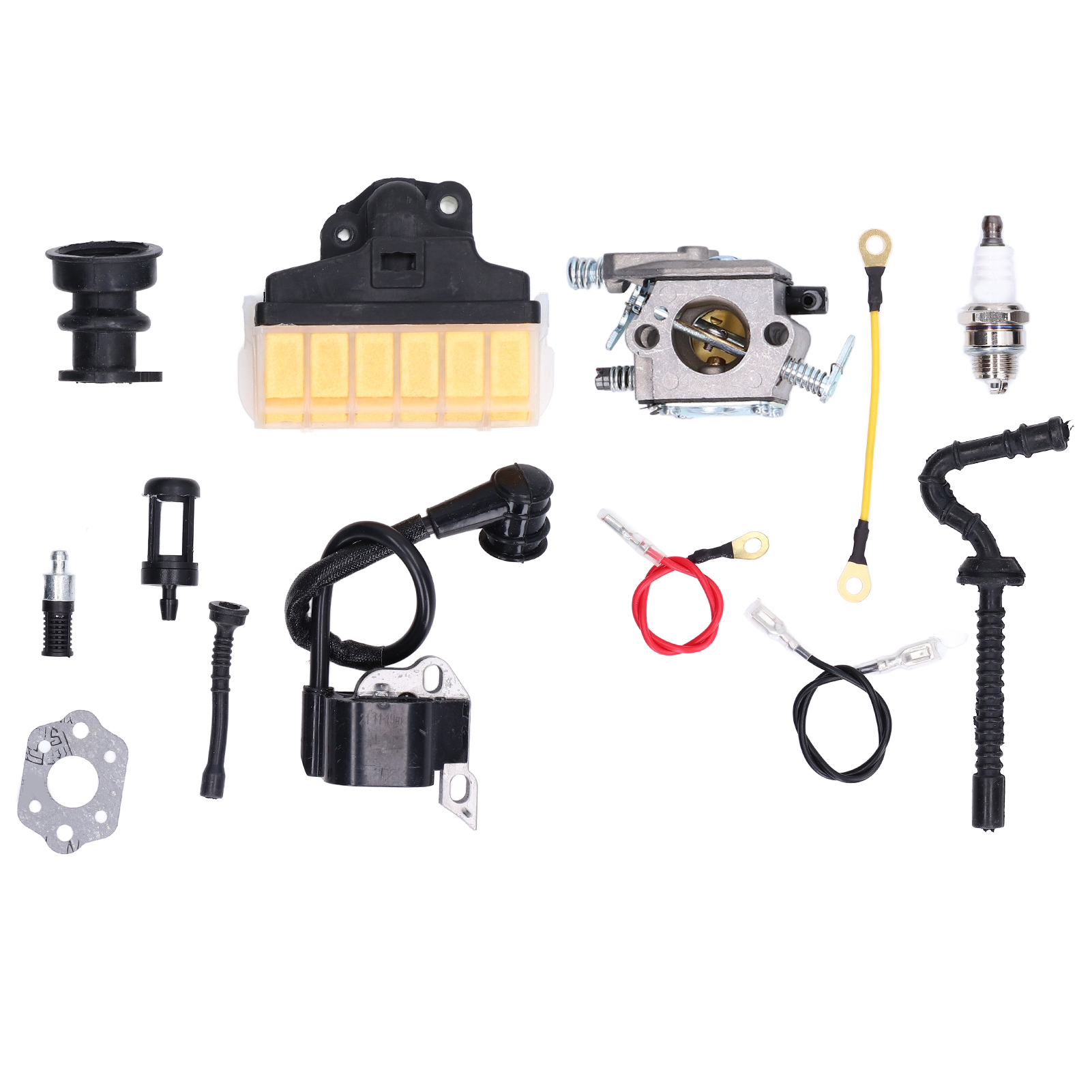 Zündspulen- Und Vergaser-reparatursatz Für Kettensägen, Vergaserbaugruppe Mit Filter Für Walbro Wt286 1123 160 1650