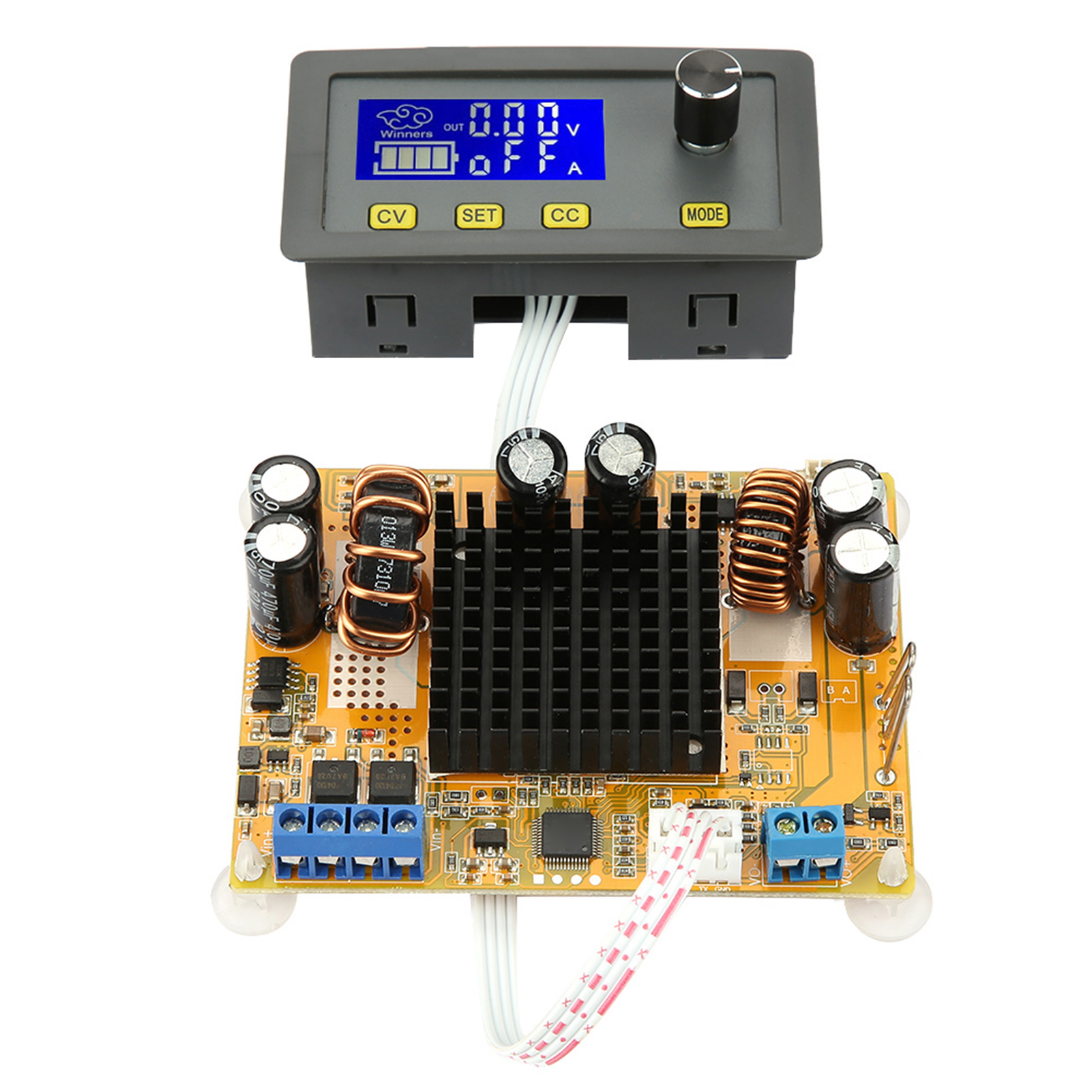 Einstellbares 5-a-dc/dc-wandlermodul Mit Digitaler Lcd-anzeige Und Automatischer Spannungsanhebung/-absenkung