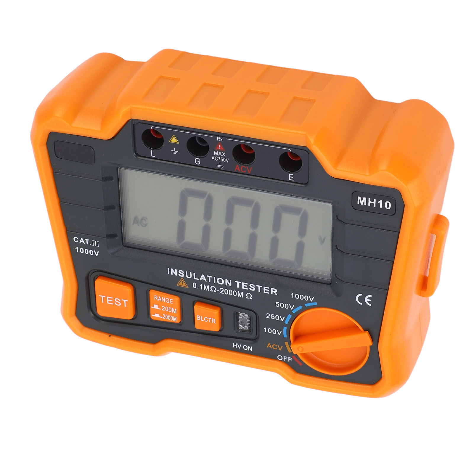 Digitales Isolationswiderstandsmessgerät Mit 1999 Zählern, Megohmmeter Mit Lcd-bildschirm Für Elektrische Messungen