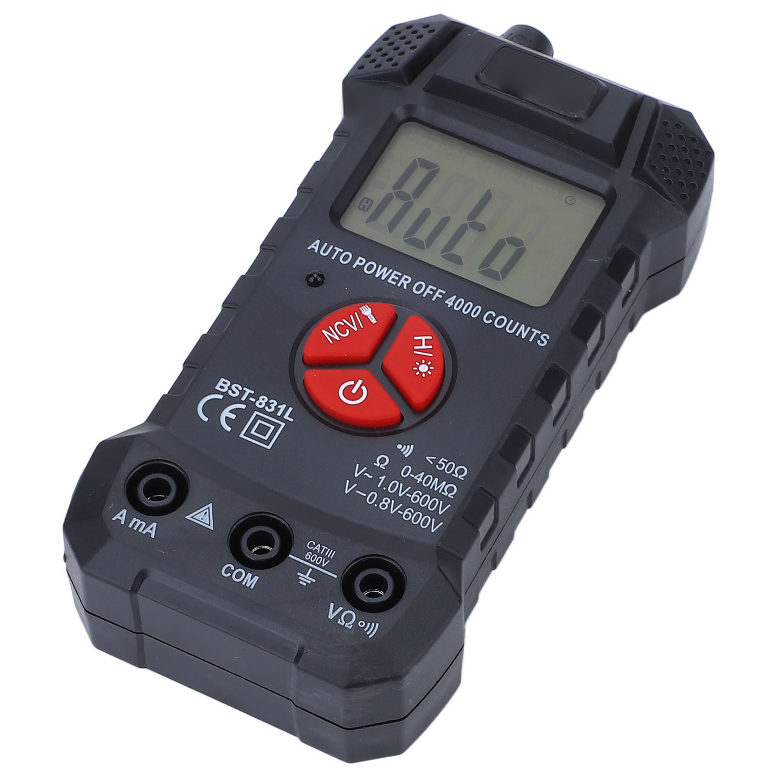 Intelligentes Multimeter Mit Präzisem Lcd-display, Automatischer Bereichswahl, Voltmeter/ohmmeter Mit Led-beleuchtung