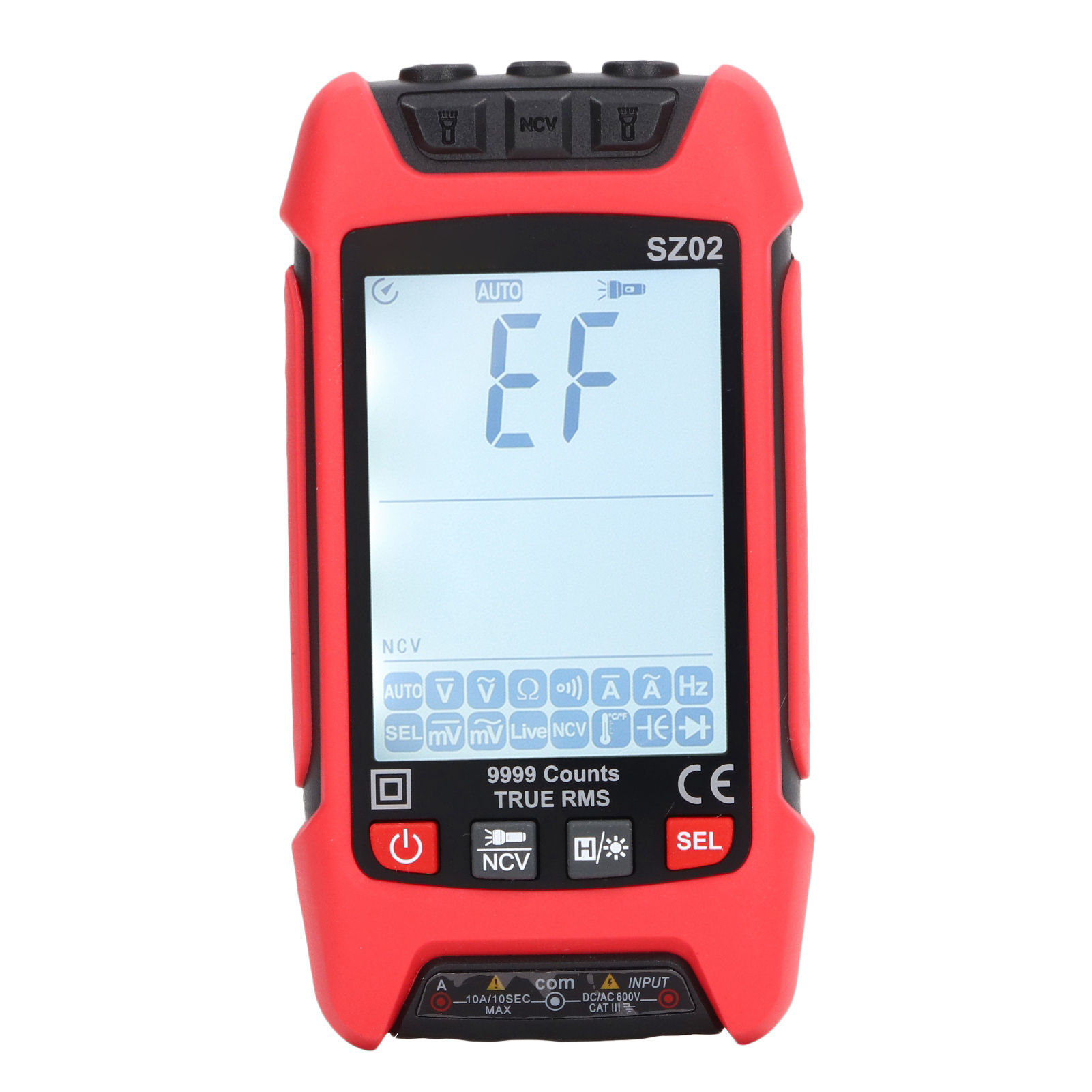 Intelligentes Digitales Multimeter Mit Überhitzungsschutz, Hintergrundbeleuchtetem Lcd-display, Ncv-spannungs- Und Stromprüfer Mit Dioden- Und Kondensatorprüfer