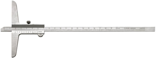 FORTIS Tiefenmessschieber 200mm 1/50