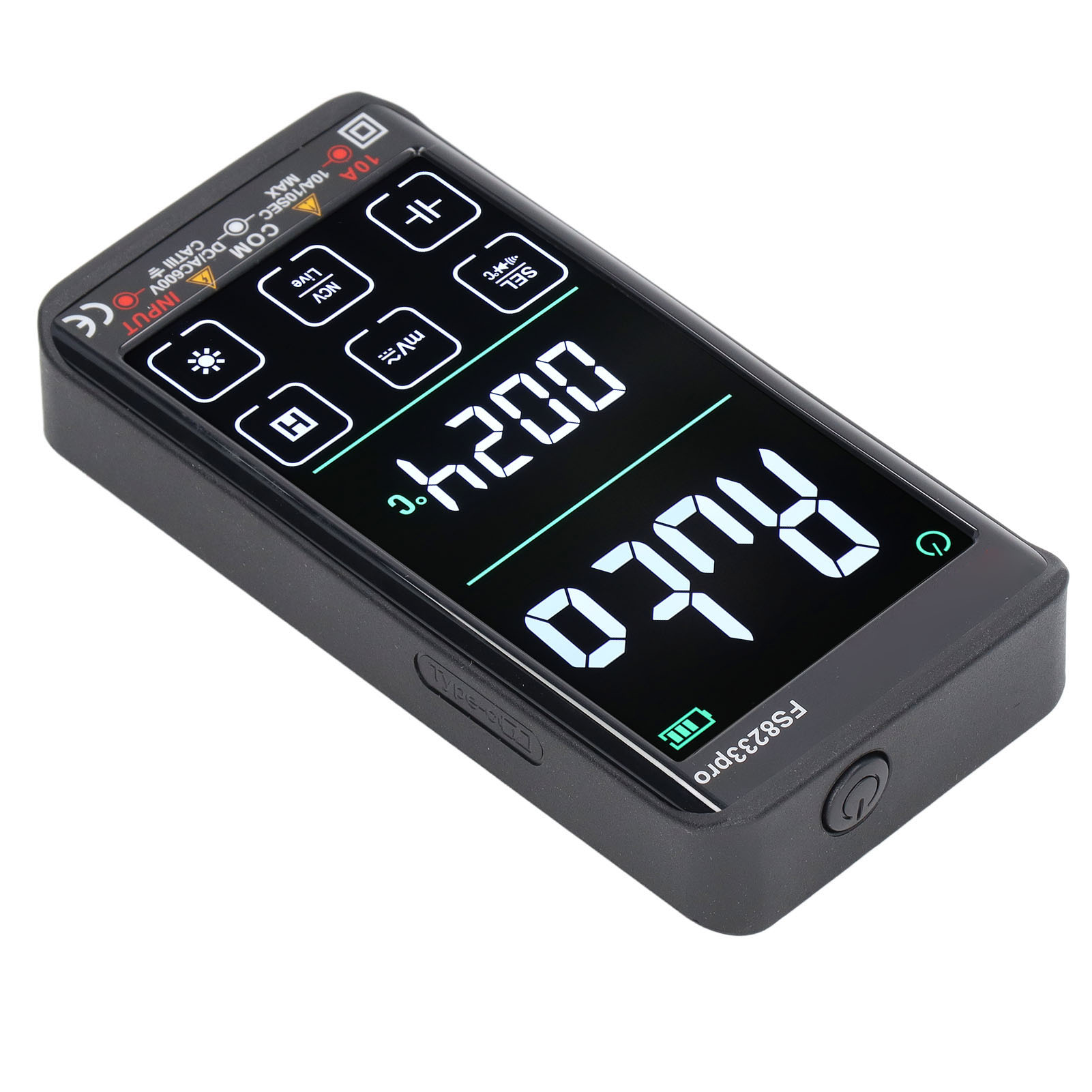 Digitales Multimeter Mit Led-touchscreen, Gleich- Und Wechselspannungsprüfer, Widerstands- Und Kapazitätsmessgerät