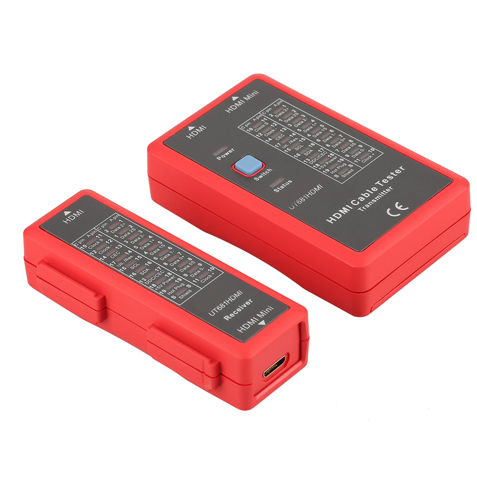 Ut681 Mini-hdmi-kabeltester Mit 20 Led-statusanzeigen