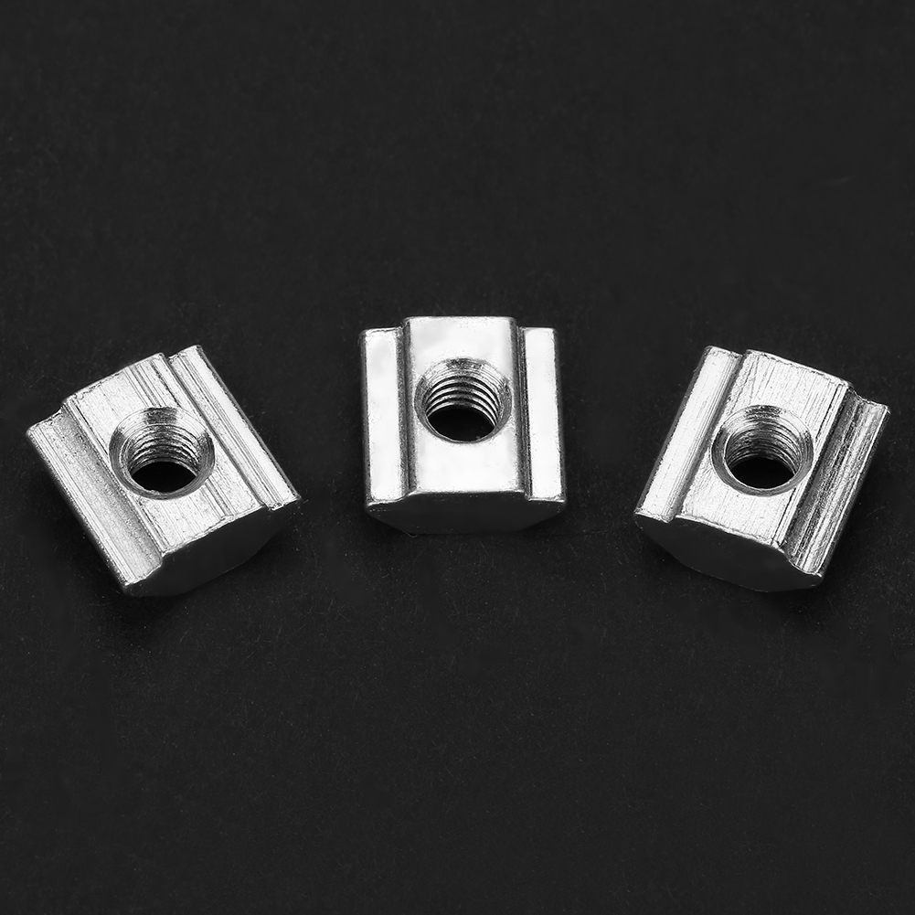 Packung Mit 50 Gleitmuttern Aus Kohlenstoffstahl Für Aluminiumprofile Der Serie 20, Zubehör M3x10x5 Mm