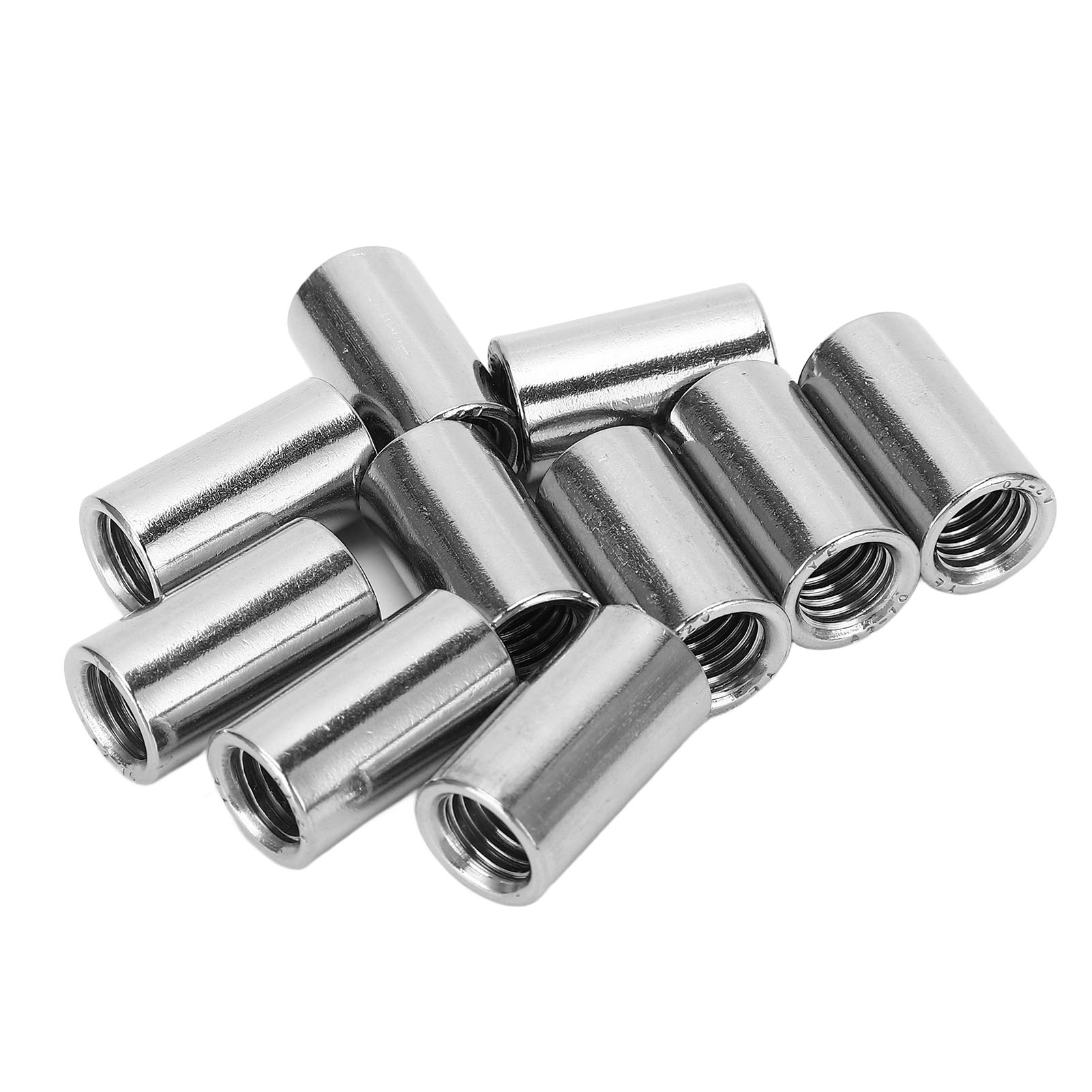 M10 Edelstahl-rundmuttern, 10er-pack, Innengewinde, Wartungsanschluss