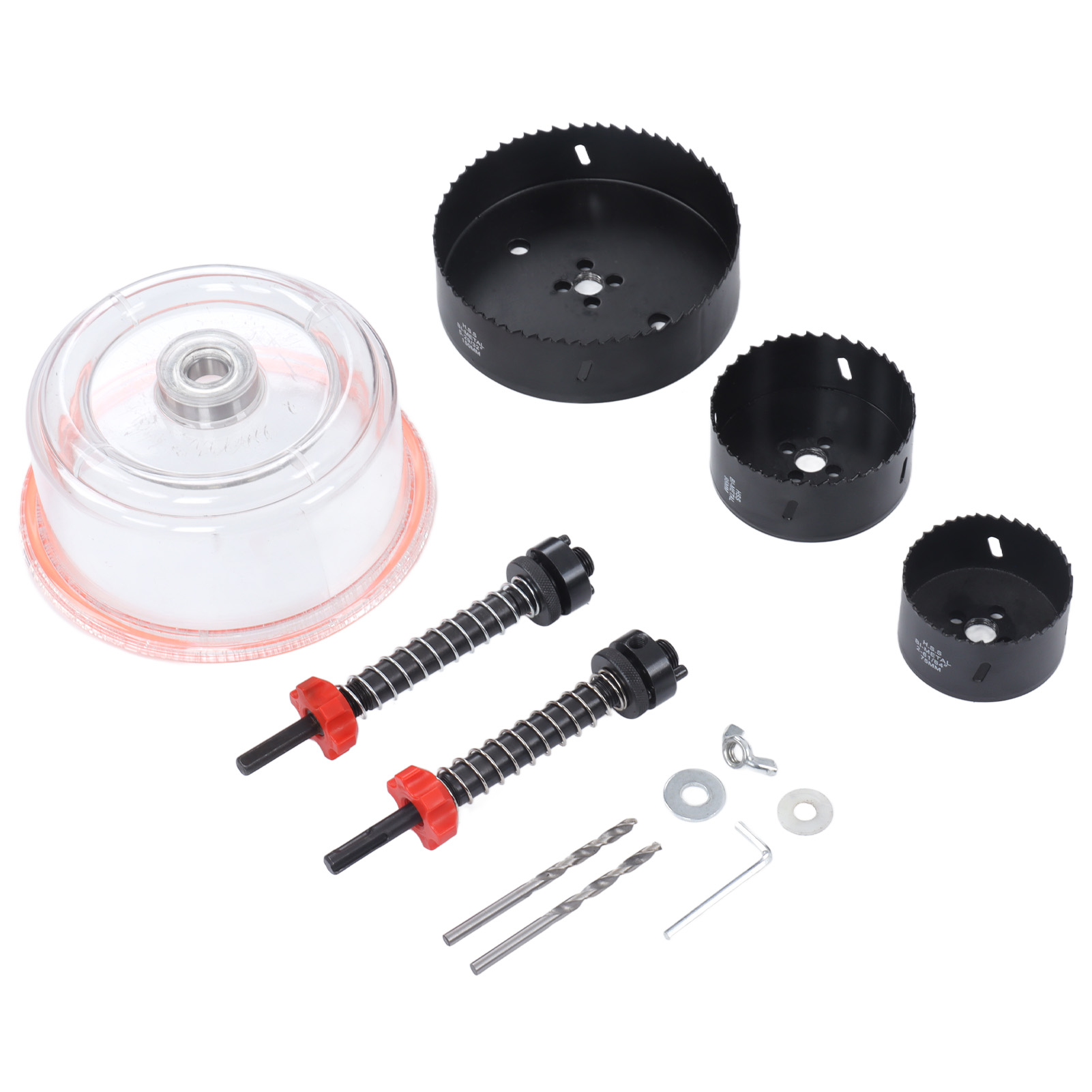 Hss-kernbohrer-set Mit Staubschutzkappe Und Zentrierbohrer