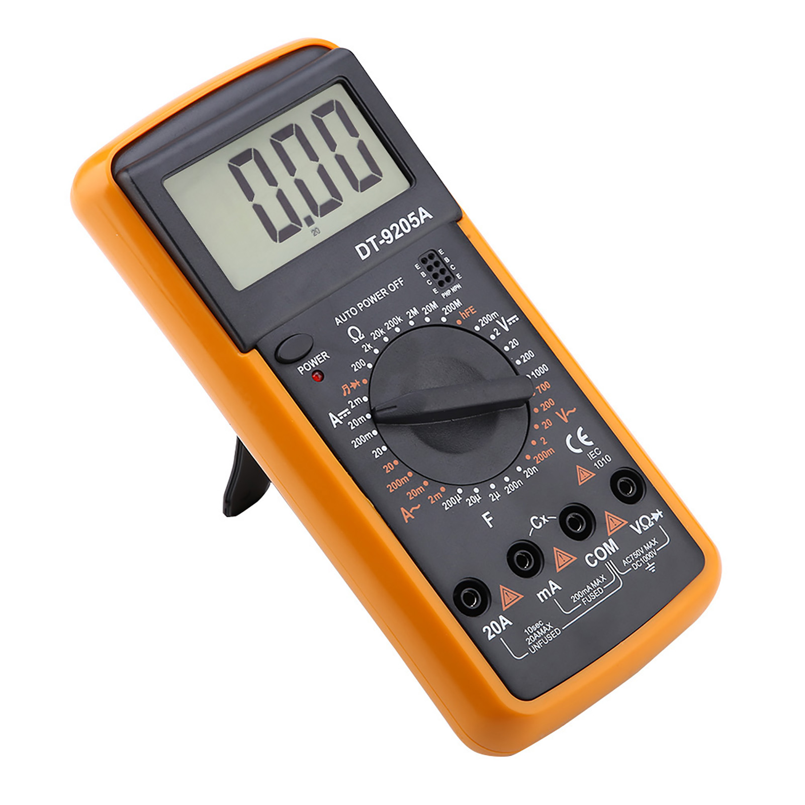 Dt9205a Tragbares Digitalmultimeter Mit Lcd-bildschirm, Ac/dc-widerstands- Und Kapazitätsmessgerät