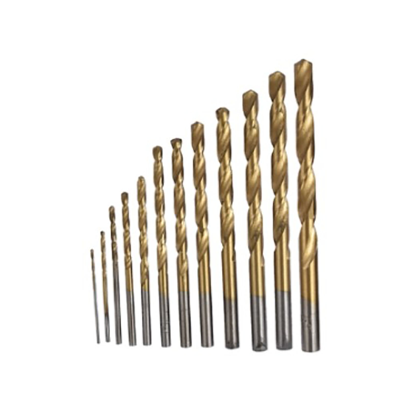 Set Mit 19 Spiralbohrern (1–10 Mm), Titanstahl, Klare Zähne, Für Aluminium, Holz Und Kunststoff