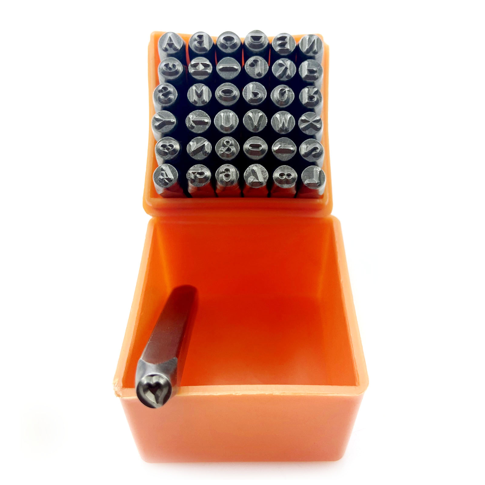 Set Mit 37 Stahlstempeln (26 Buchstaben Und 9 Zahlen), Kohlenstoff-markierwerkzeug Mit Aufbewahrungsbox