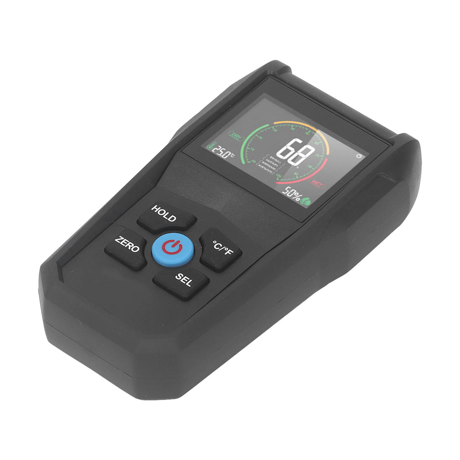 4-in-1 Feuchtigkeitsmessgerät Ohne Stifte, Digitales Lcd-messgerät Für Holz Und Materialien