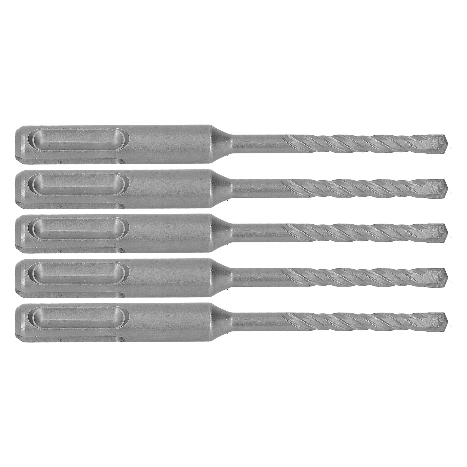 5-teiliges Set Spiralbohrer Aus Wolframkarbid Für Beton Mit 2 Schneiden, Schlagbohren Für Ziegel Und Stein, 110 Mm Durchmesser, 5 Mm Durchmesser