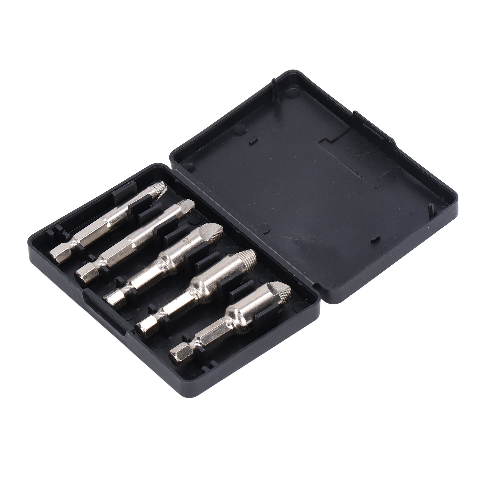 Set Mit 5 Abgebrochenen Schraubenausdrehern, 1/4-zoll-sechskantschaft, Aus Hochgeschwindigkeitsstahl, Entfernungswerkzeugset