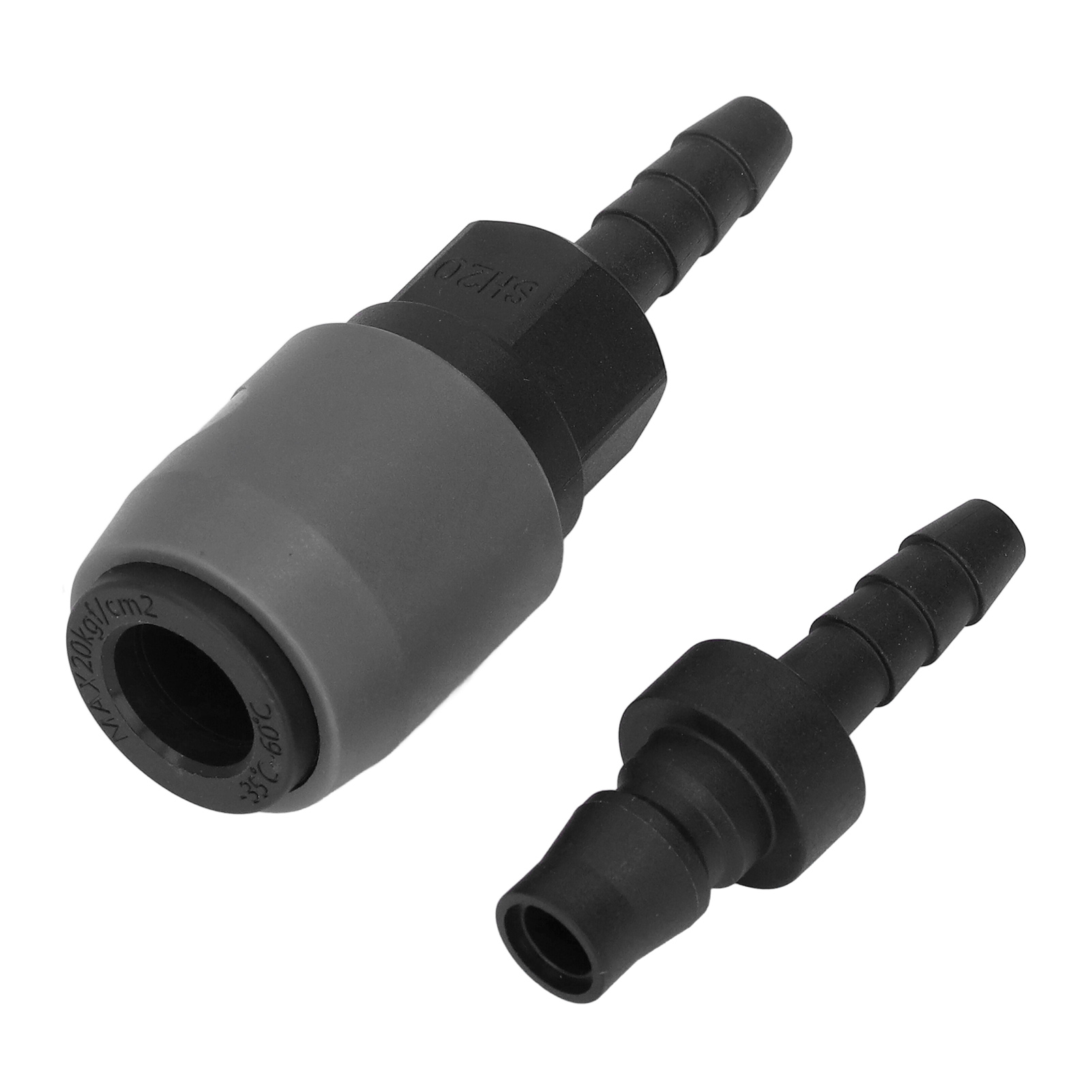 Satz Mit 5 Selbstsichernden Schnellkupplungen Typ C, Pneumatische Kupplung Aus Stahl/kunststoff, Sh+ph-20-anschluss, Sichere Befestigung