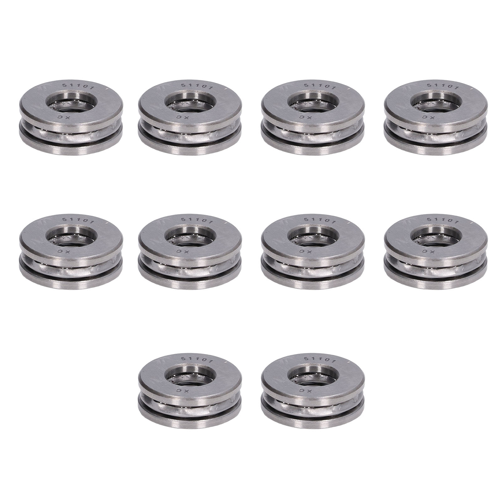 Los Mit 10 Hochpräzisen, Abnehmbaren Miniatur-axialkugellagern Aus Metall, Typ 51101
