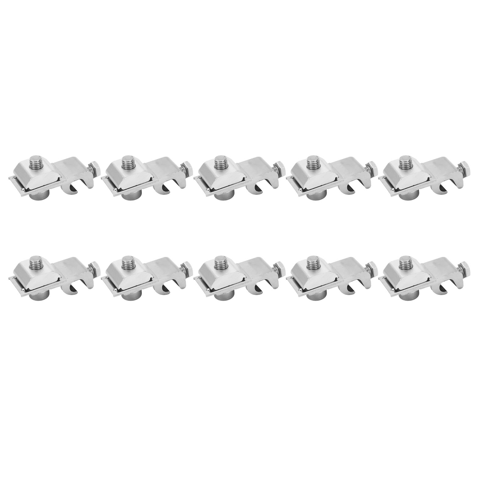10-teiliges Montageset Aus Aluminium Für Solarmodule, M6-stecker Für Pv-kabel, Erdungsbefestigungszubehör