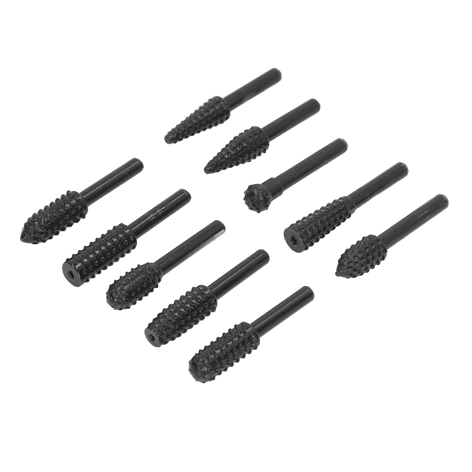 1/4-zoll-doppelzahn-rotationsfräser Aus Hartmetall, Schleifzubehör, Holzfeile, 5-teiliges Set