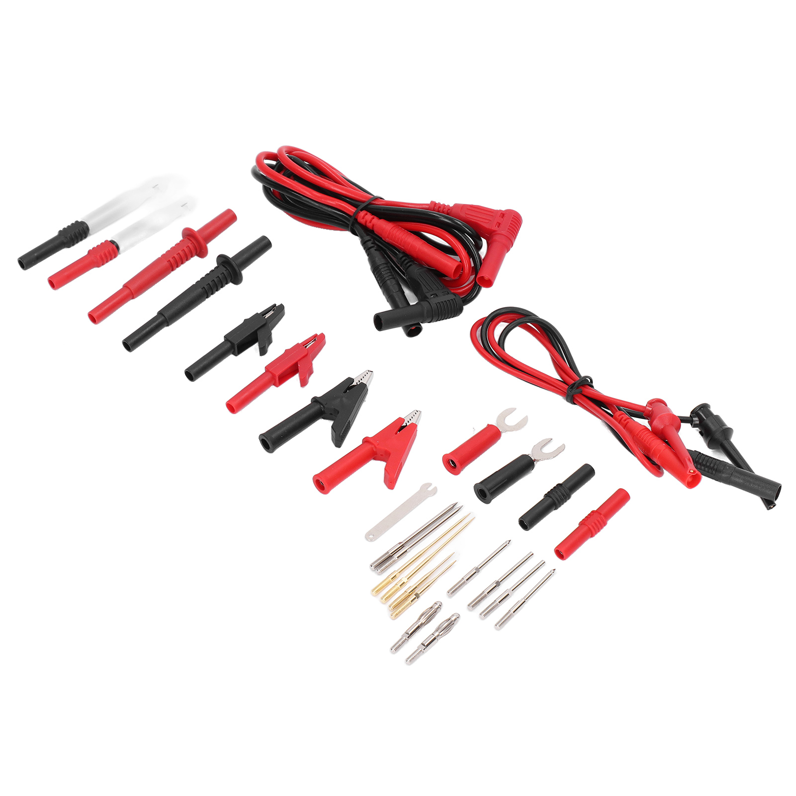 Kfz-multimeter-prüfspitzensatz Mit Drahtdurchdringungsklemmen, Bohrspitze Und 4-mm-bananenstecker Jt8040