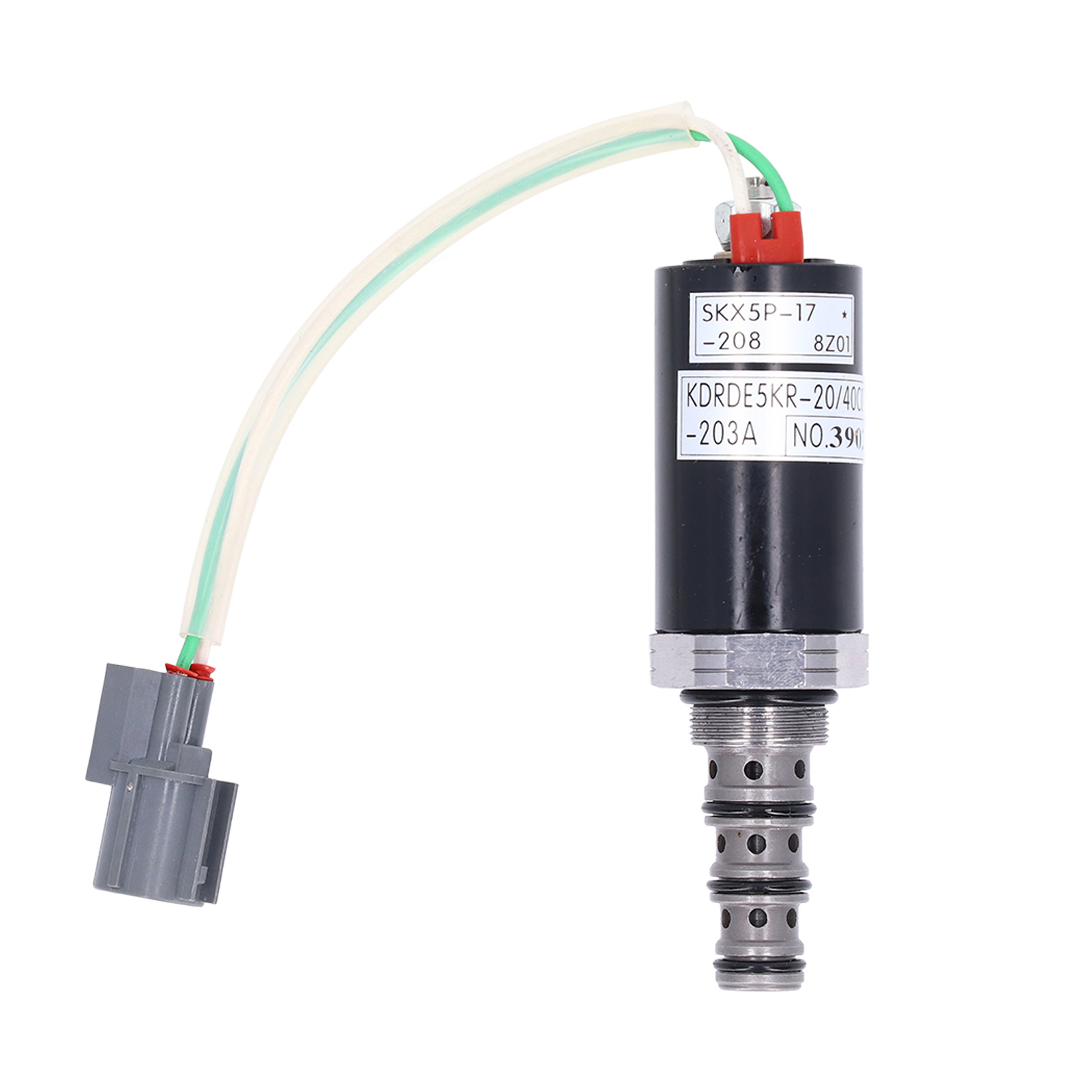 Kdrde5kr-20 40c07-203a Yn35v0004f1 Magnetventil-hydraulikverteiler Für Kobelco Sk200-2 Bagger