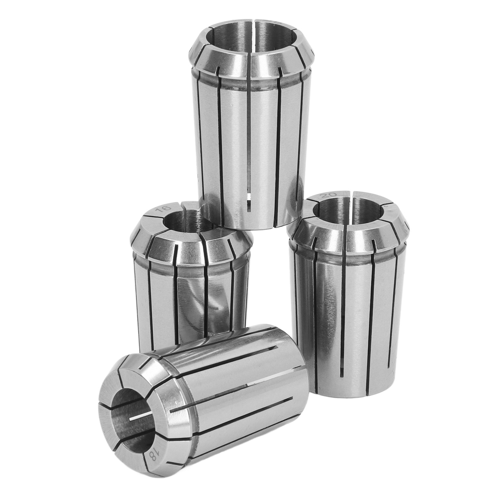 Satz Mit 4 Oz25-spannzangen Aus Federstahl Mit Schraubenschlüssel, Für Cnc-dreh-, Fräs- Und Bohrmaschinen, Durchmesser 16, 18, 20, 25 Mm