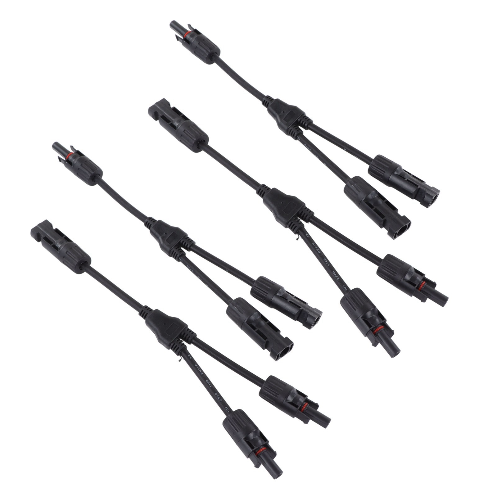 Packung Mit 2 Y-förmigen Parallel-pv-solarpanel-kabeln, Stecker/buchse, Ip67 1000 Vdc, Lty2 Photovoltaik-adapterkabel