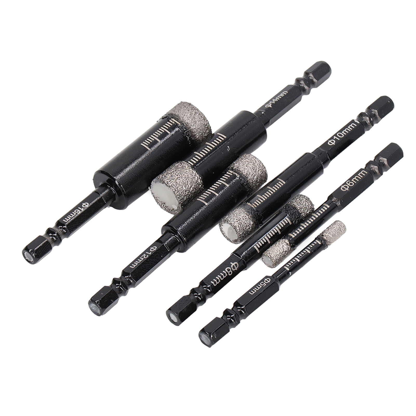 Set Mit 7 Diamant-kernbohrern Für Die Verwendung Mit Wasser Oder Mit Wasser, Gelöteter Kernbohrer, Sechskantschaft, Lochsäge Für Fliesen, Marmor Und Granit