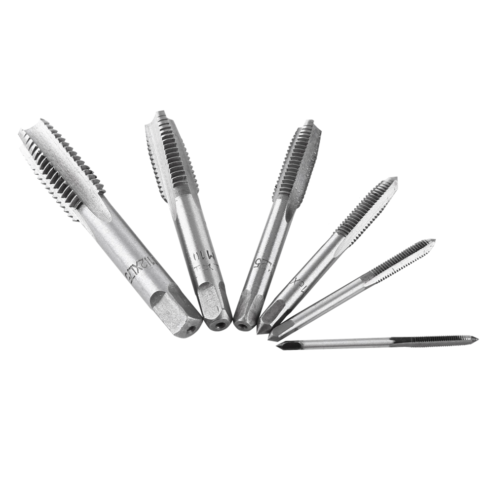 Satz Mit 12 Gewindebohrern, Gerade Nuten, M3/m4/m6/m8/m10/m12