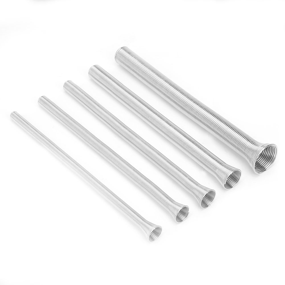 Set Mit 5 Flexiblen Stahlfederrohren, 21 Cm, Zum Biegen Von Pvc-rohren Und Elektrischen Leitungen