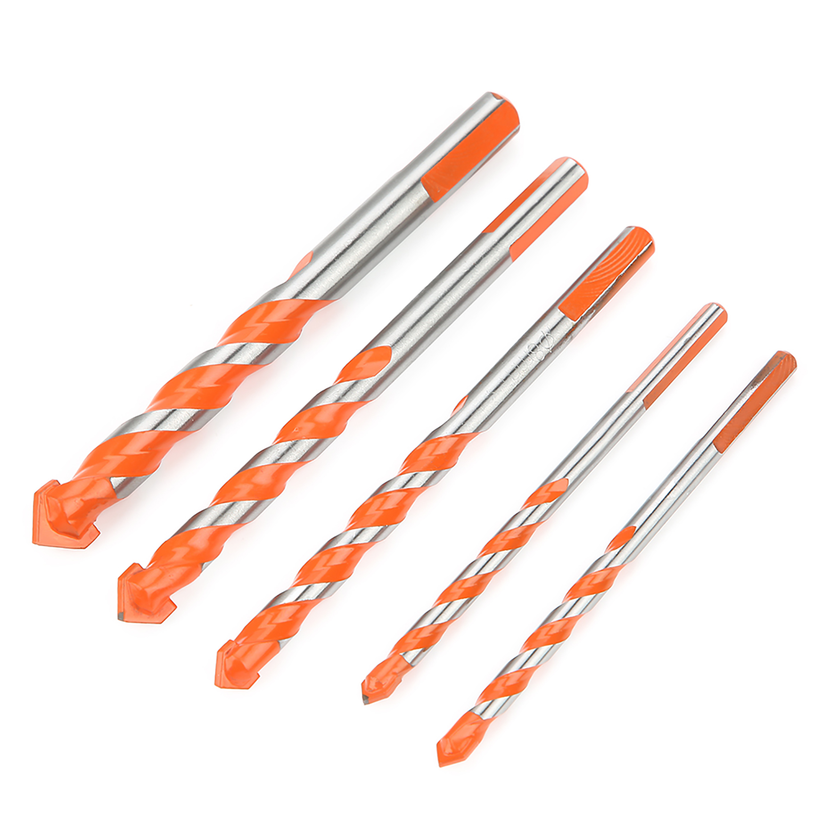 Set Mit 5 Multifunktionalen Dreieckigen Legierungsbohrern, Durchmesser 6-12 Mm, Für Elektrische Bohrmaschinen