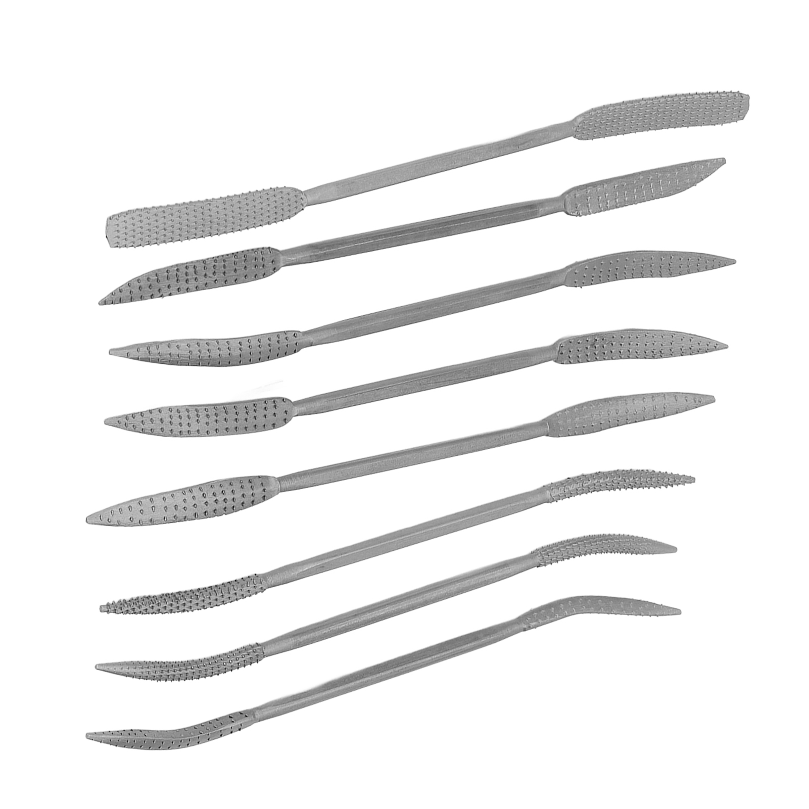 8-teiliges Set Doppelseitiger Holzfeilen, 20 Cm Lange Holzraspeln, Feilenset Aus Legiertem Stahl Zum Schnitzen, Für Holzbearbeitung Und Schleifen