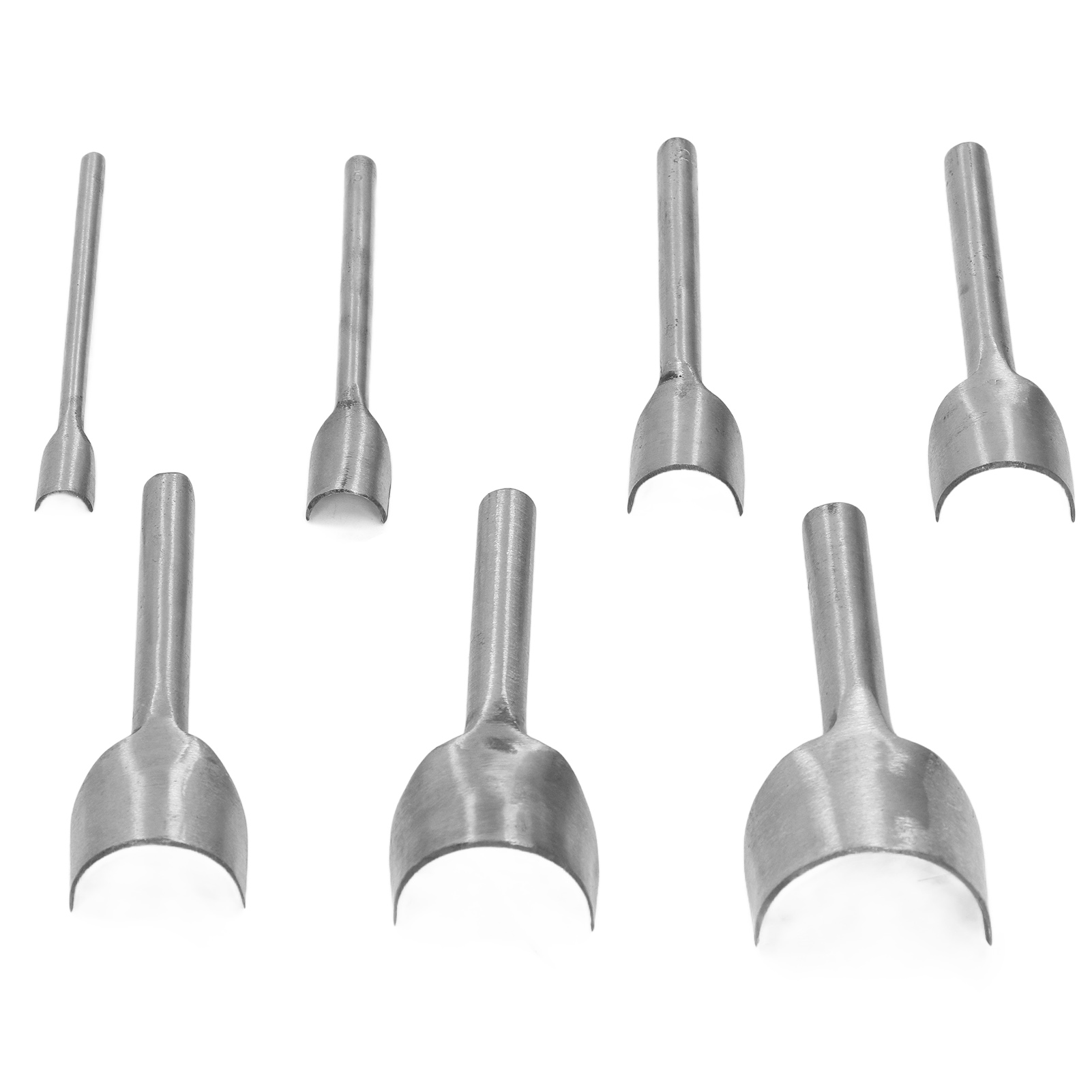 Set Mit 7 C-förmigen Halbrundlochern Zum Lochen Von Lederriemen Und -gürteln, 10–40 Mm