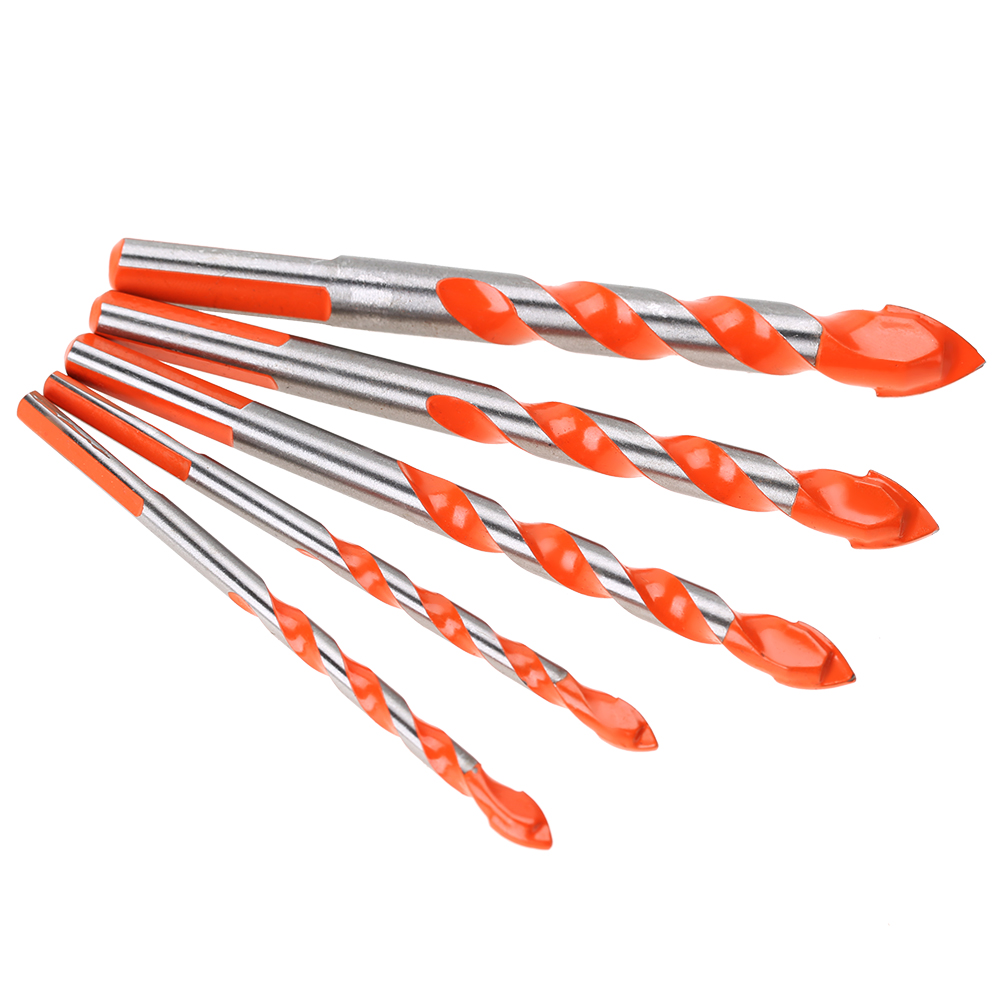 Set Mit 5 Mehrzweck-dreieckbohrern Aus Aluminiumlegierung Für Handgeführte Bohrmaschinen, 6–12 Mm