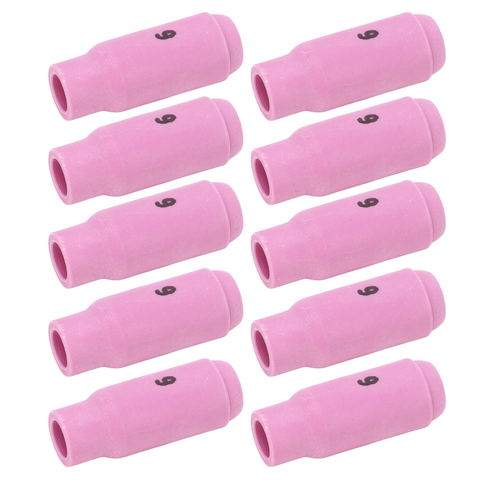 Set Mit 10 Keramik-wig-düsen 6 10n48, Zubehör Für Wp17/18/26-brenner, Schweißdüsen