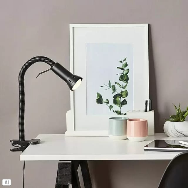 Eglo - Brilliant Klemmleuchte Flex 52 x 6,2 cm E14, max. 40 w, mit Flexarm Schreibtischlampen