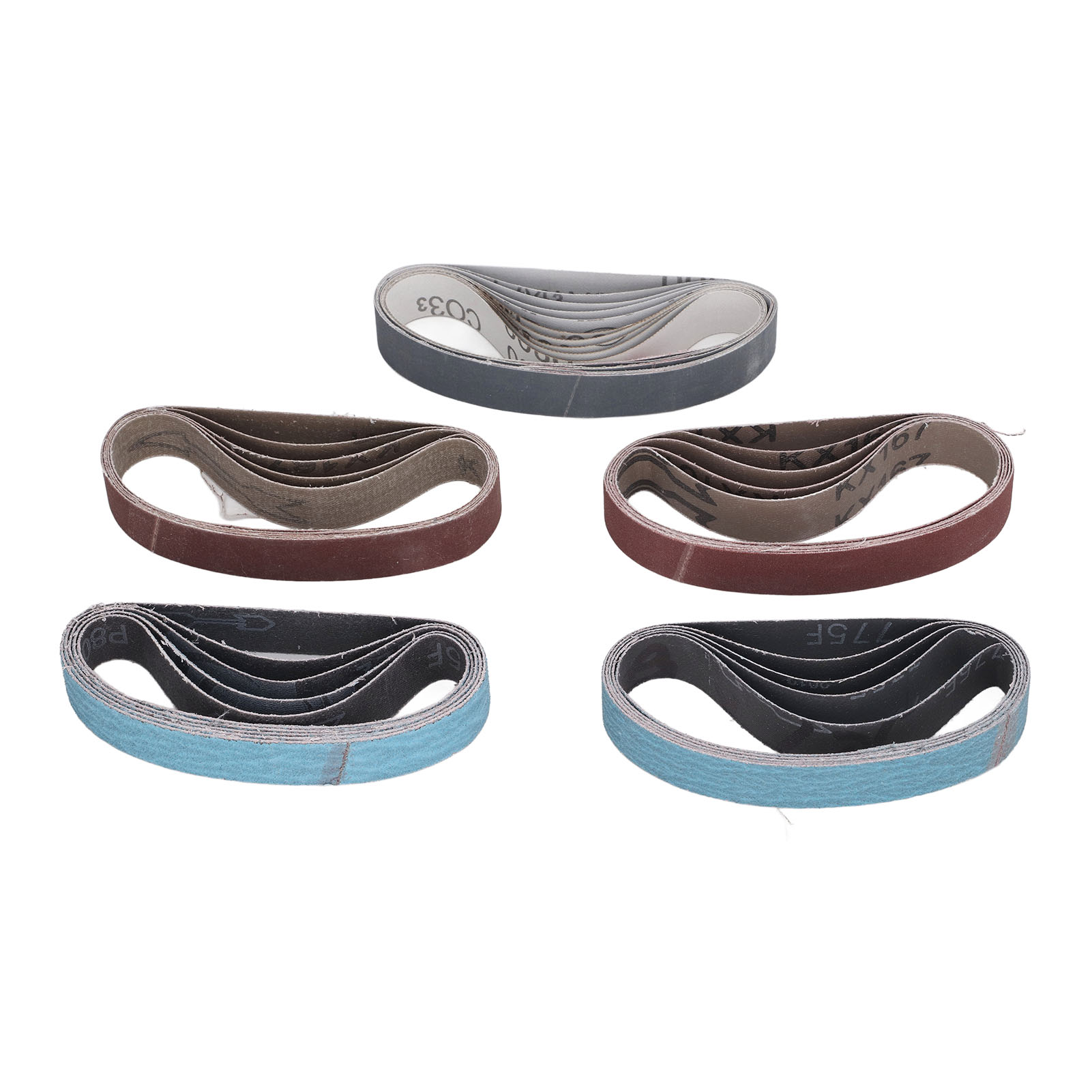 Packung Mit 30 Schleifbändern Zum Messerschärfen, Körnung 80 Bis 1000, 19 Mm X 305 Mm