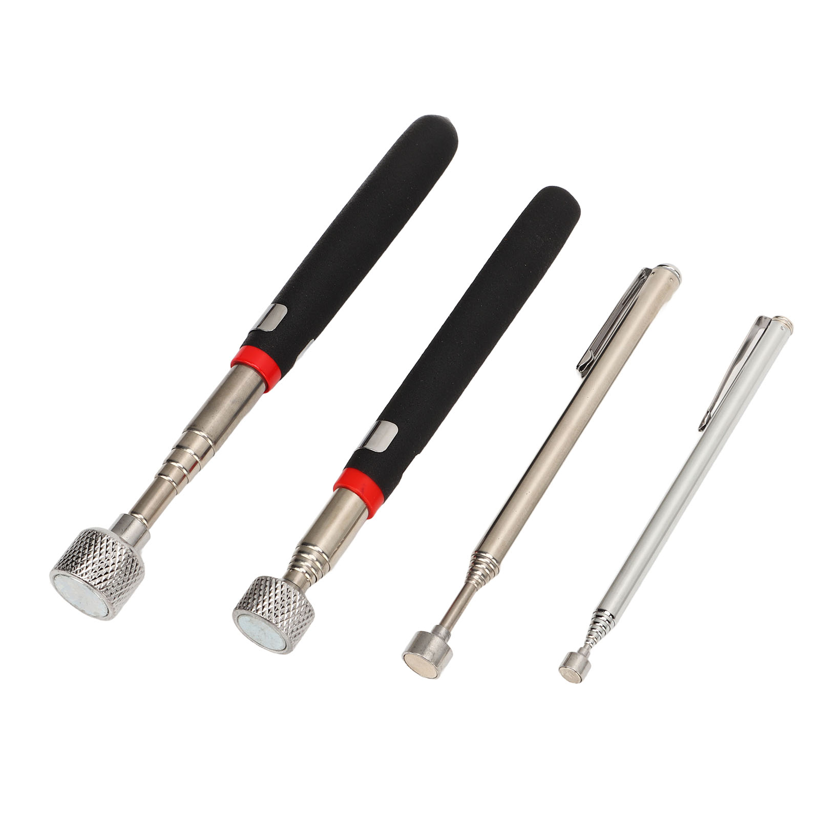 Set Mit 4 Einziehbaren Teleskopmagneten (15 Lb, 10 Lb, 3,5 Lb, 1,5 Lb) Für Magnetisches Aufnehmen