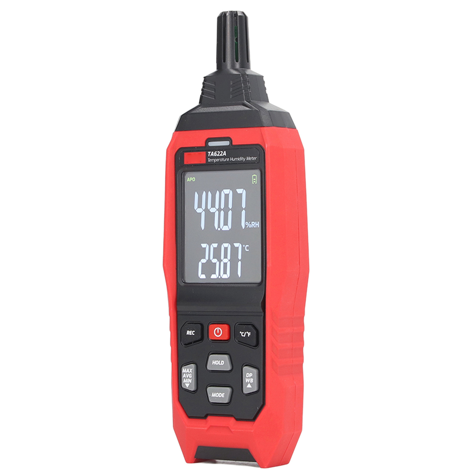 Digitales Feuchtigkeits- Und Temperaturthermometer Mit Lcd-bildschirm, Taupunkt- Und Feuchtkugeltemperaturmessung