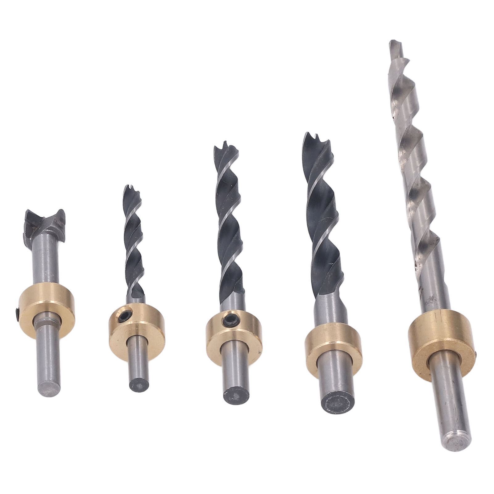 Set Mit 5 Hss-dreikant-holzbohrern Für Schräge Löcher, Professionelles Holzbearbeitungswerkzeug, Schnelles Holzbohren