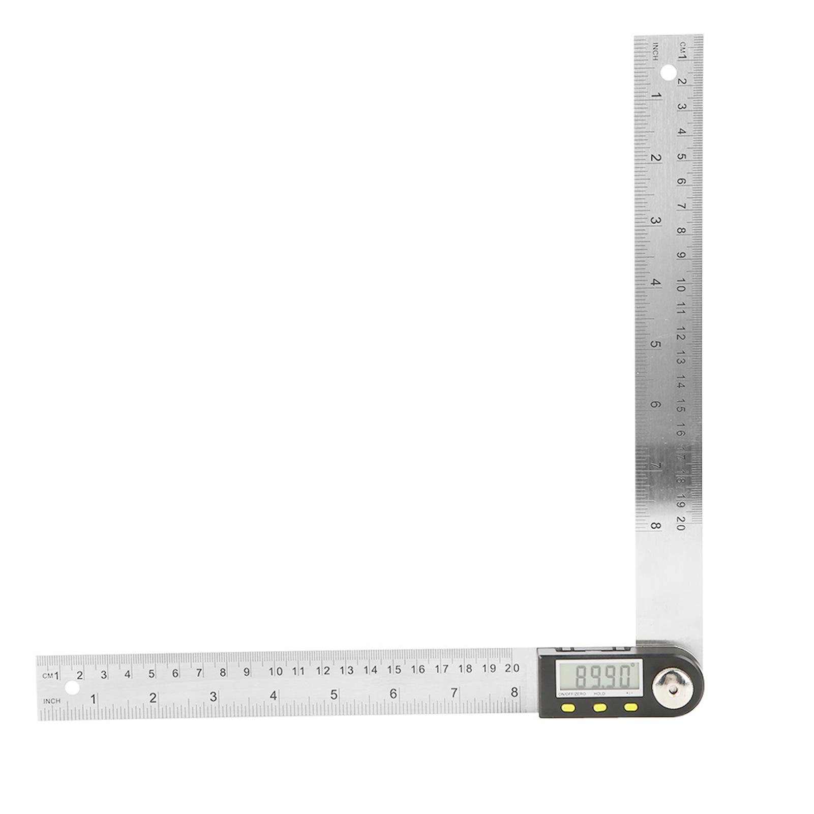 Elektronischer Digitaler Winkelmesser 10-390 Mm Aus Edelstahl, Digitaler Goniometer Mit Winkelmesslineal Für Gehrungsschnitte