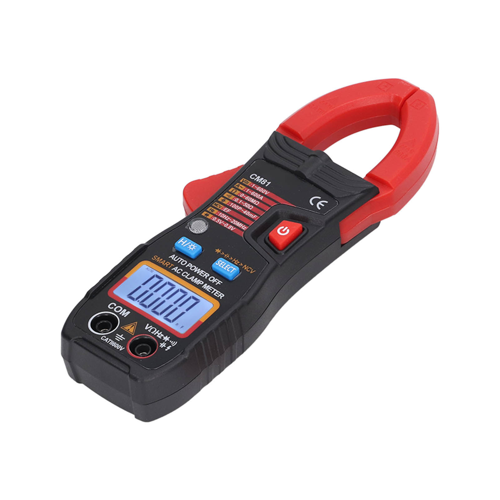 Digitales Multimeter Mit Stromzange, Ac/dc, Automatischer 1v-600v-tester